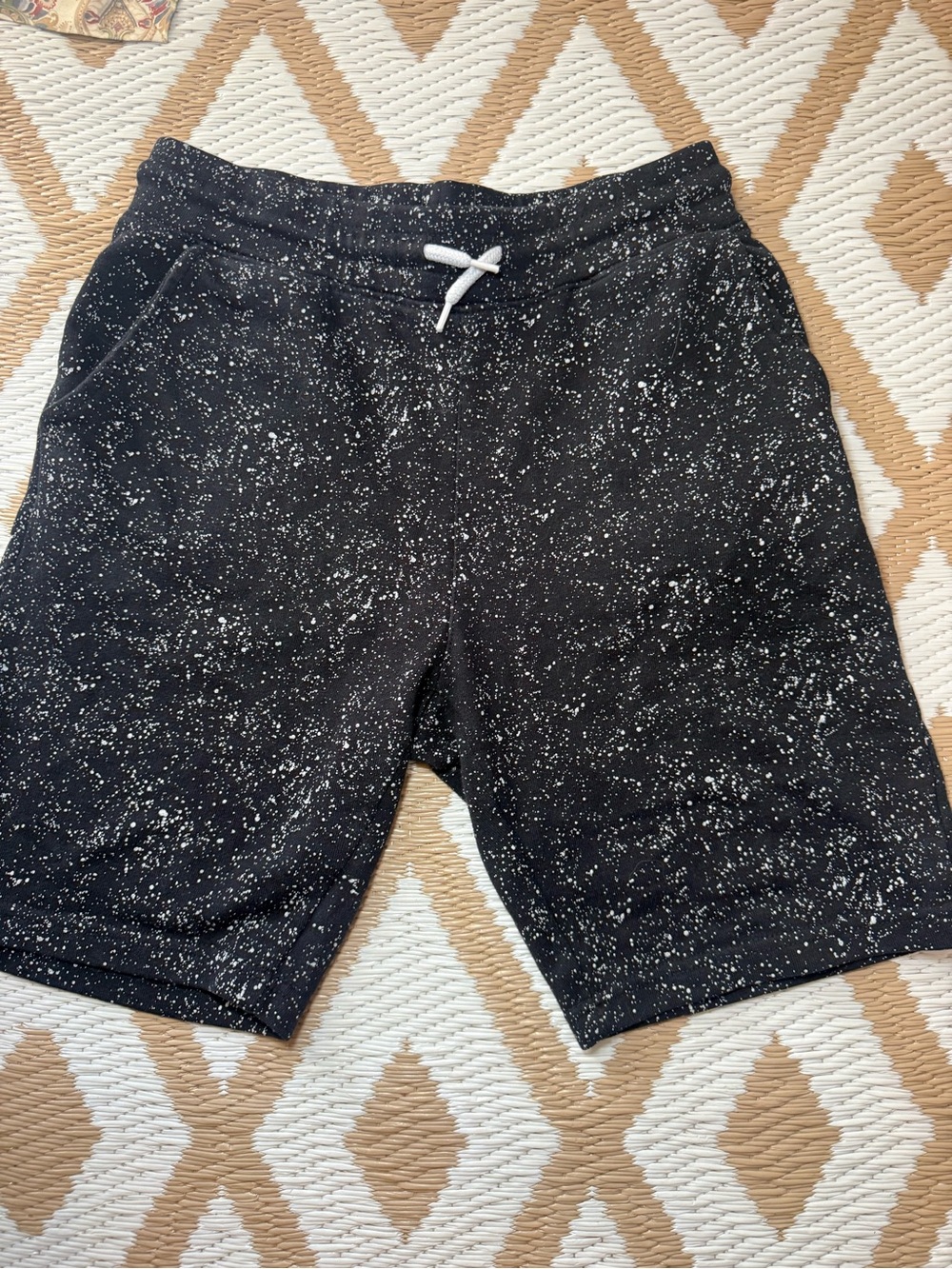 Univibe Black Shorts with White Speckle